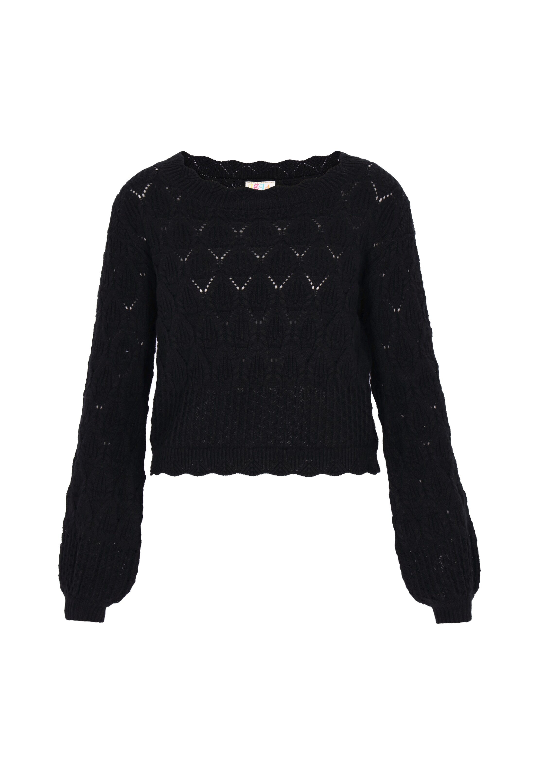 IZIA Pull-over en noir, Vue avec produit