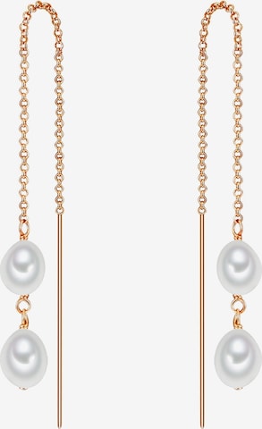 Valero Pearls Earrings in Gold: front