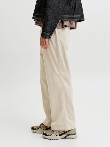 JACK & JONES Wide leg Trousers in Beige