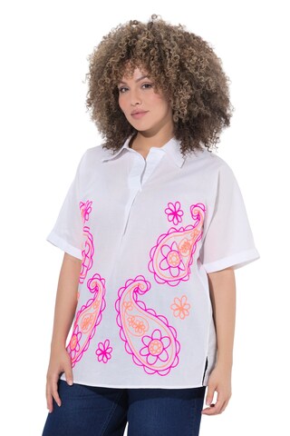 Ulla Popken Blouse in Wit: voorkant