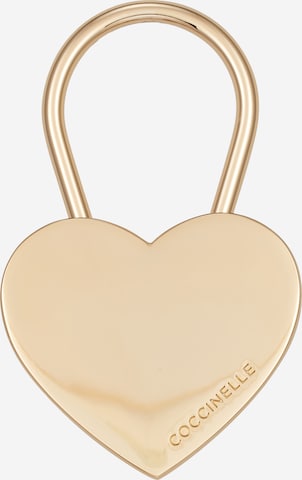 Coccinelle Key Ring in Gold: front