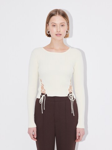 LeGer by Lena Gercke Pullover 'Brianne' in Beige: predná strana