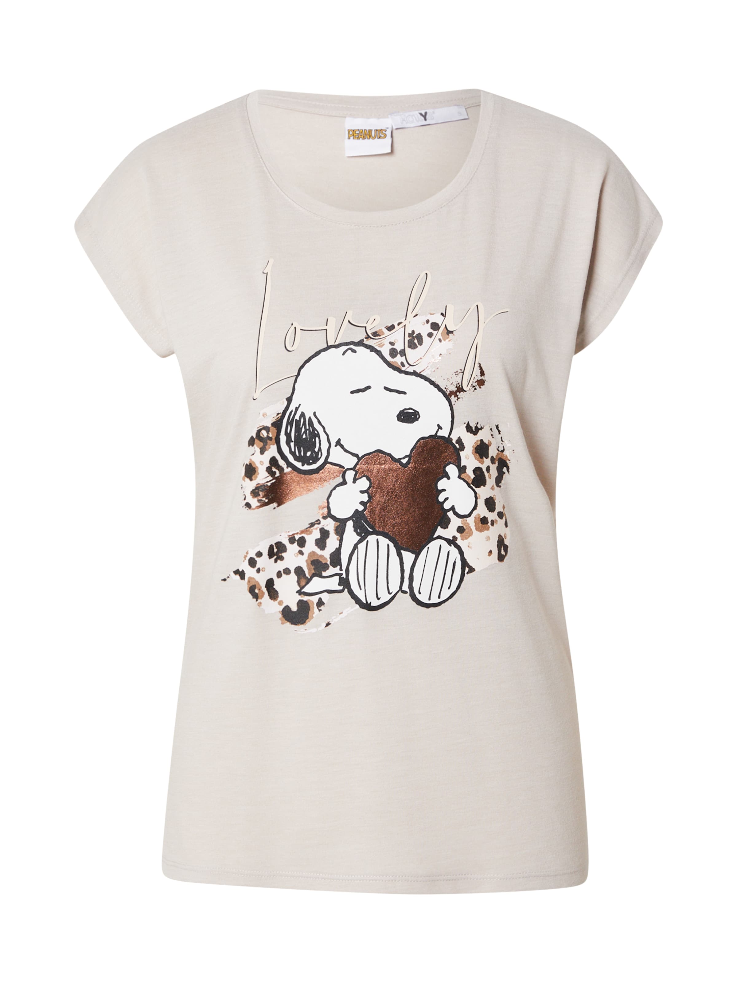 Hailys Μπλουζάκι 'Ti44lly' σε μπεζ: μπροστά