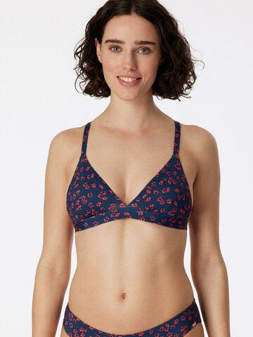 SCHIESSER Triangle Bikini Top ' Mix & Match Swim ' in Blue: front