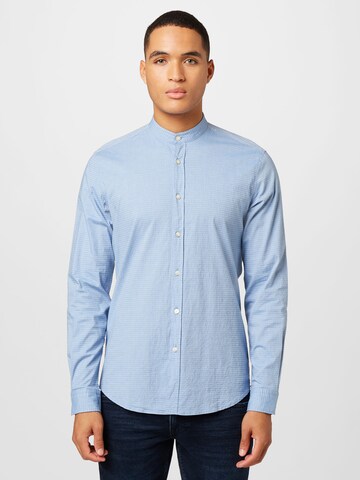 BOSS Orange Regular fit Button Up Shirt 'Race' in Blue: front