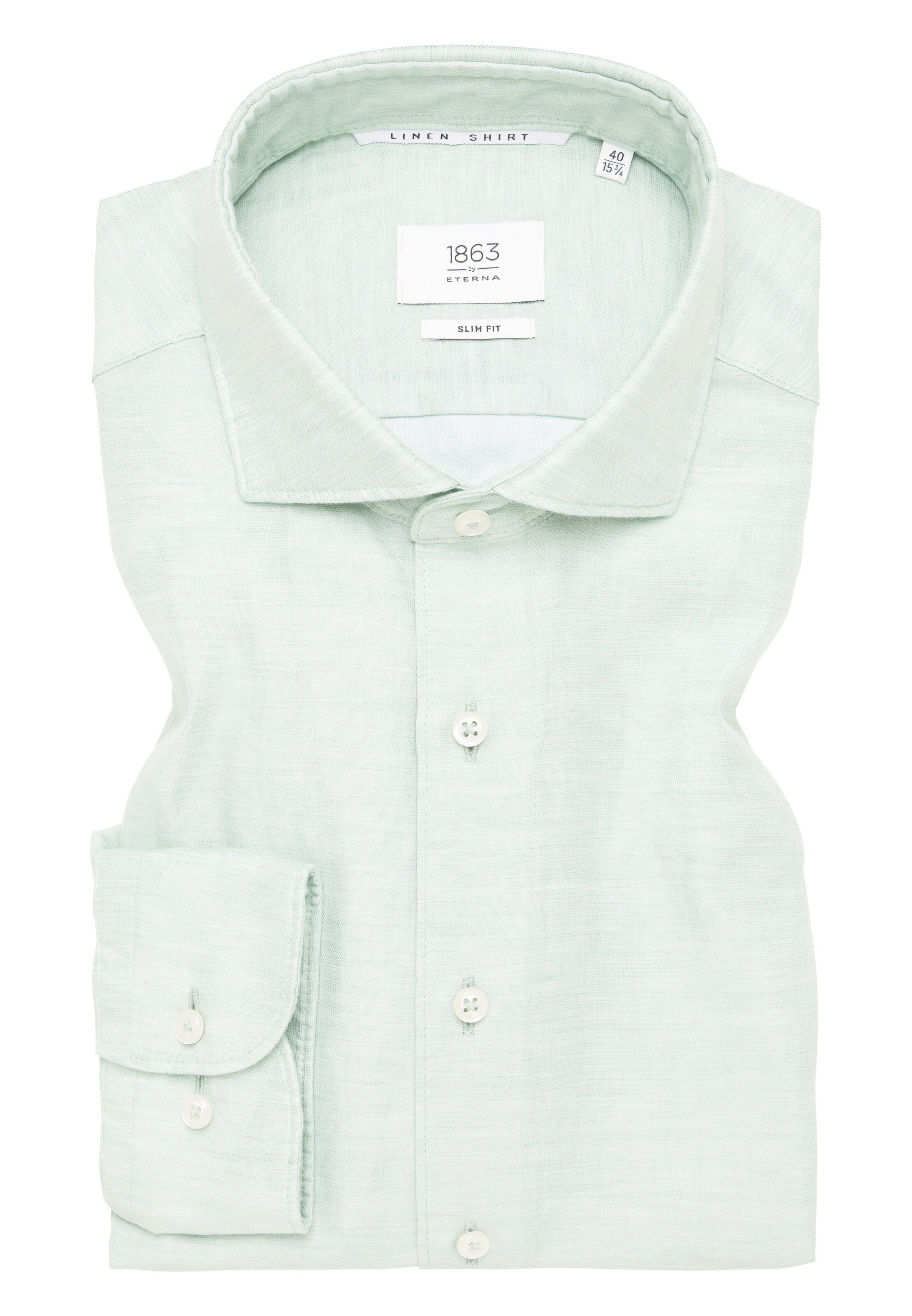 ETERNA Slim fit Overhemd in Groen