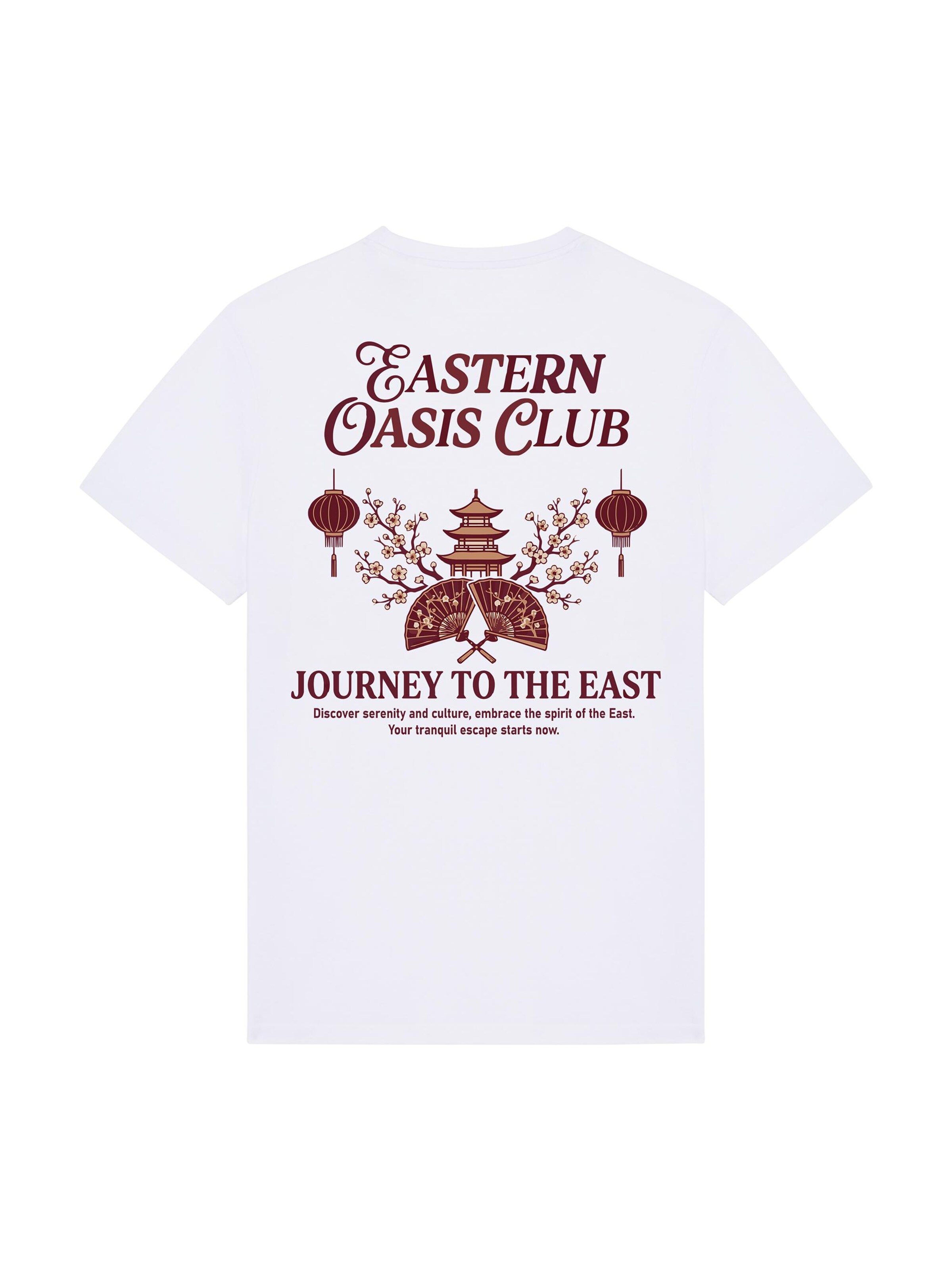 RoamLikeSummer Shirt 'Eastern Oasis Club' in White