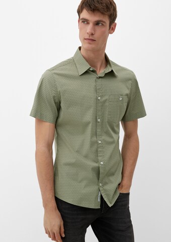 žalia s.Oliver Priglundantis modelis Marškiniai: priekis