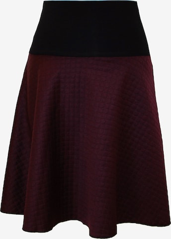 dunkle design Skirt 'A-Linie Jacquard' in Red: front