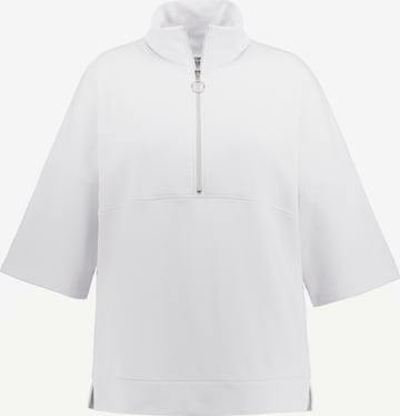 Ulla Popken Sweatshirt in Wit: voorkant