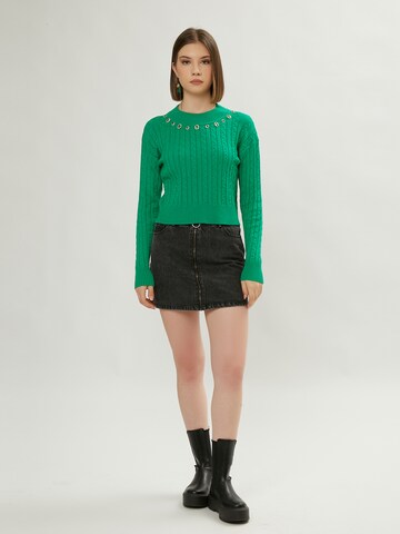 Influencer - Pullover em verde