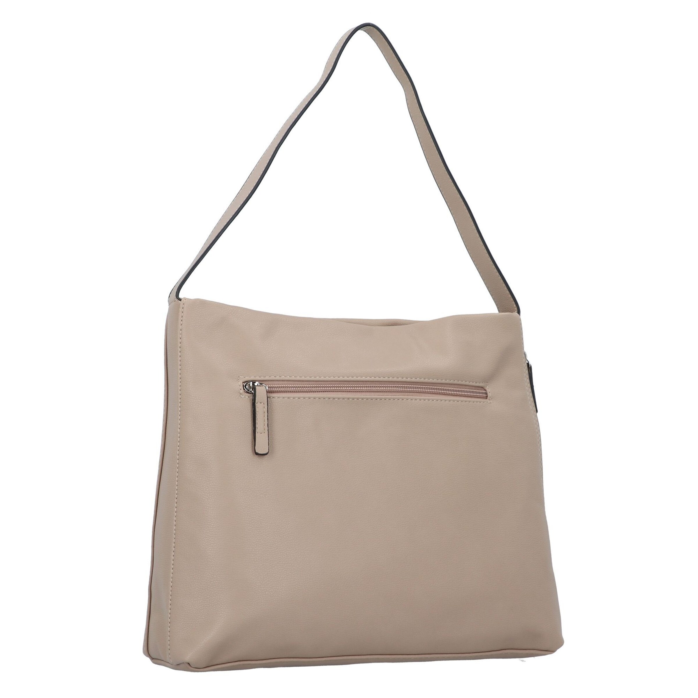 TOM TAILOR Schultertasche 'Yuma' in Beige