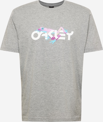 OAKLEY Performance Shirt 'Retro Frog' in Grey: front