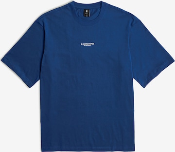 T-Shirt 'Boxy' G-STAR en bleu : devant