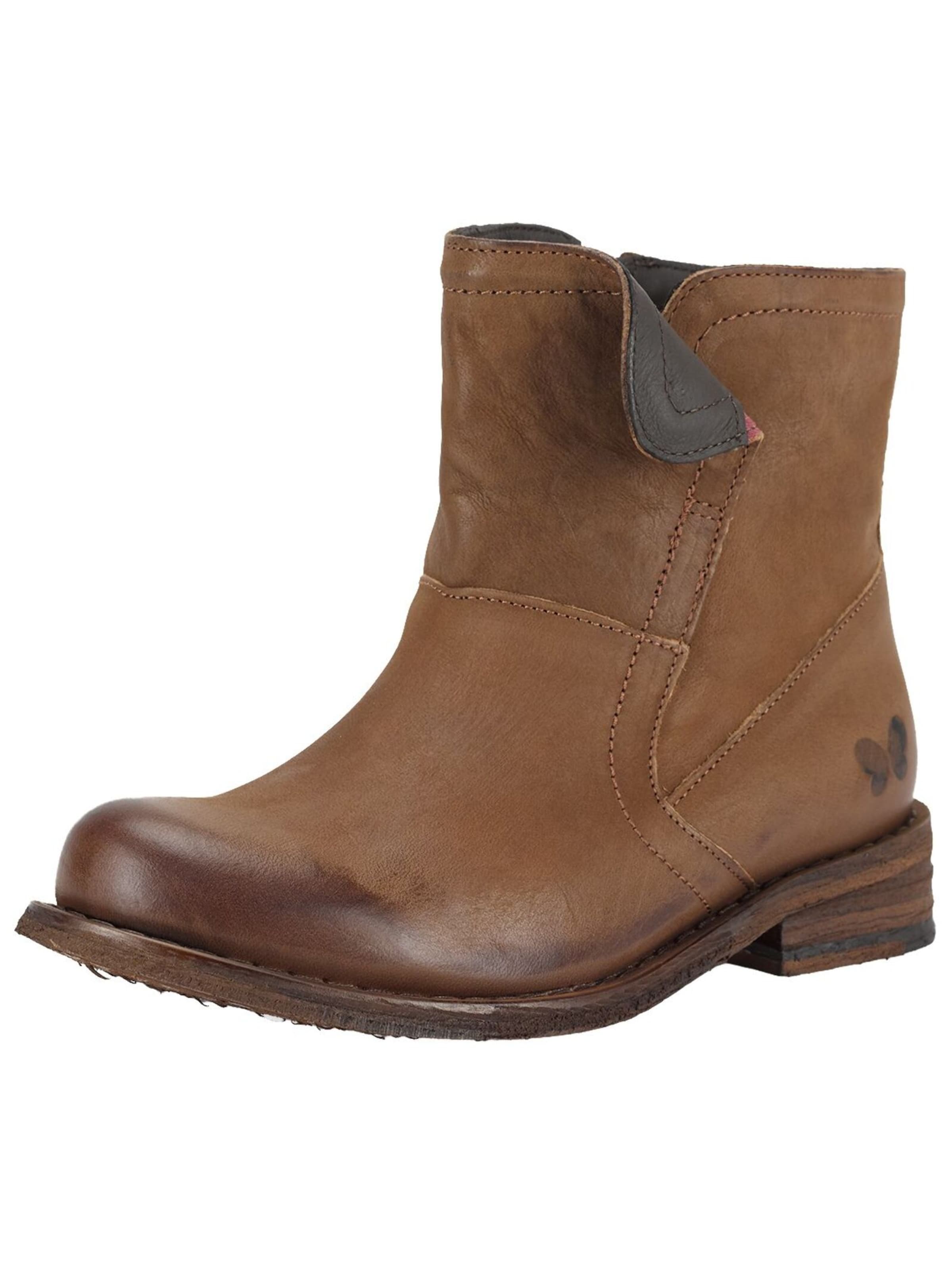 Felmini Wide Fit Ankle Boots in Brown: front