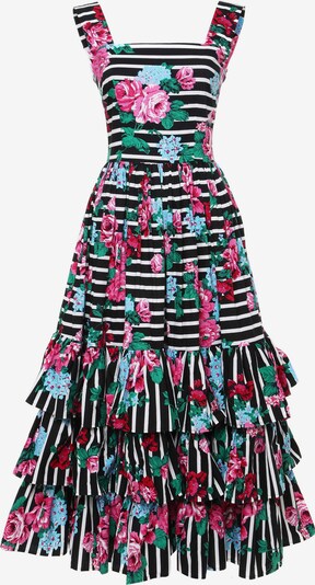 Madam-T Sommerkleid 'NICOLA' in pink / schwarz / weiß, Produktansicht