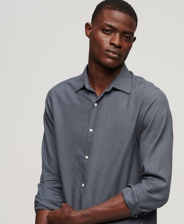 Superdry Regular fit Button Up Shirt in Grey