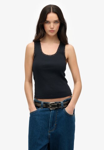 Haut Superdry en bleu : devant