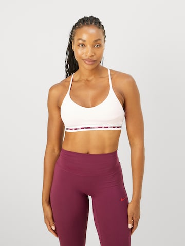 NIKE Korzet Športová podprsenka 'INDY' - Ružová: predná strana