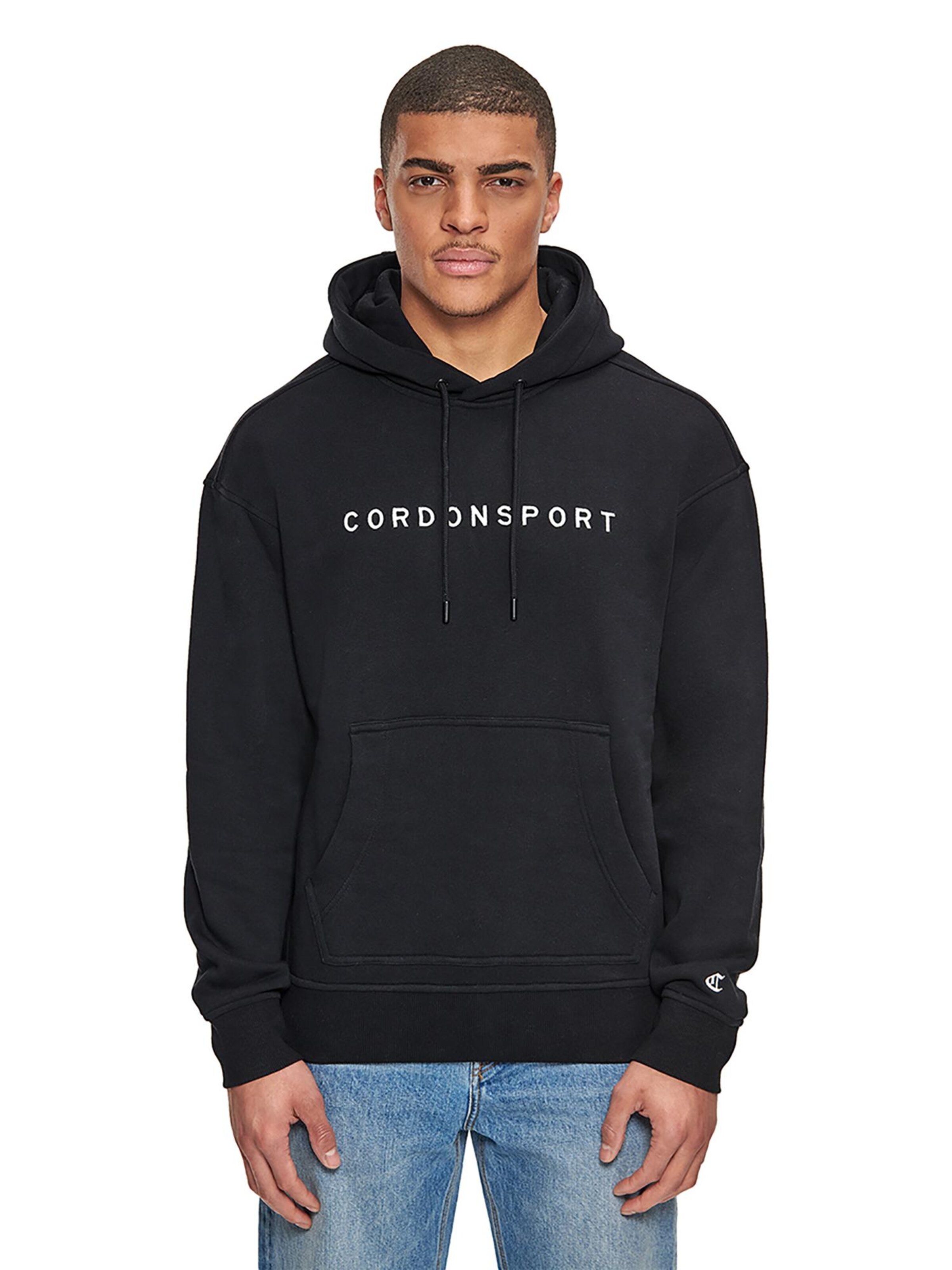 Cordon Sport Sweatshirt 'Times' in Black: front