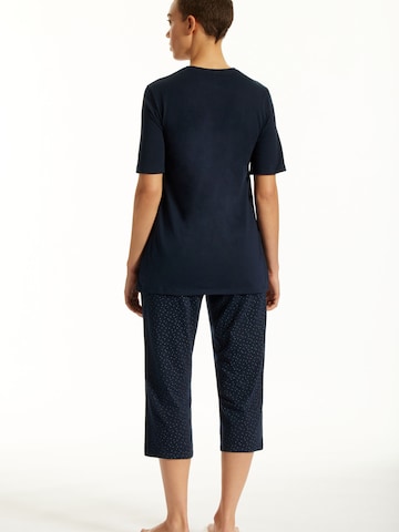 uncover by SCHIESSER Pyjama 'UNCOVER Night' in Blau