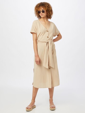 VILA Shirt Dress 'MARINE' in Beige