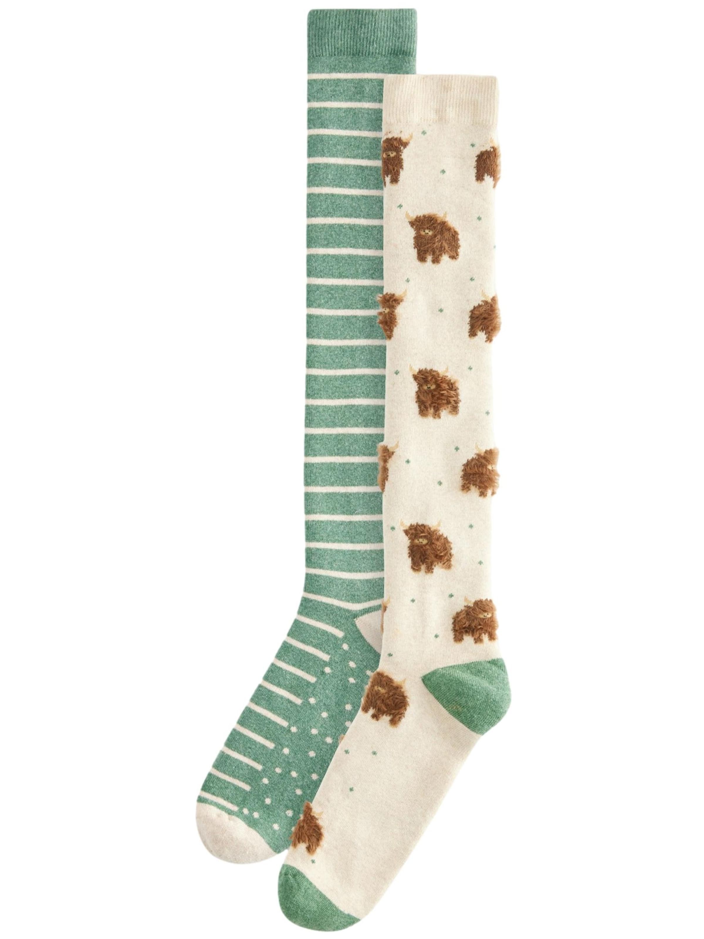 Next Socks in Beige: front
