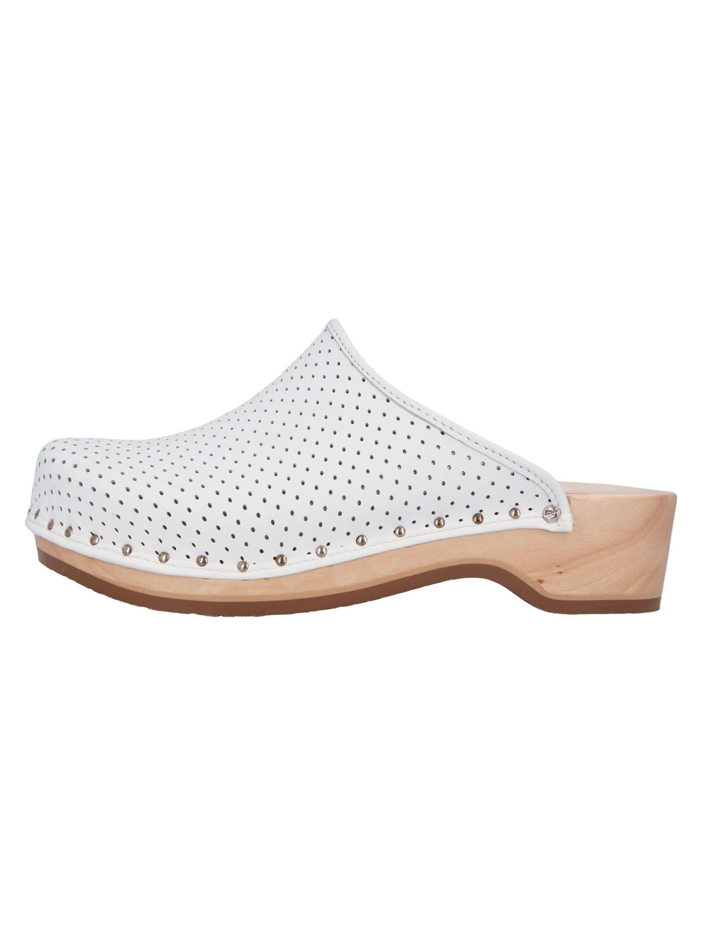 BERKEMANN Clogs 'Standard-Toeffler' in White: front