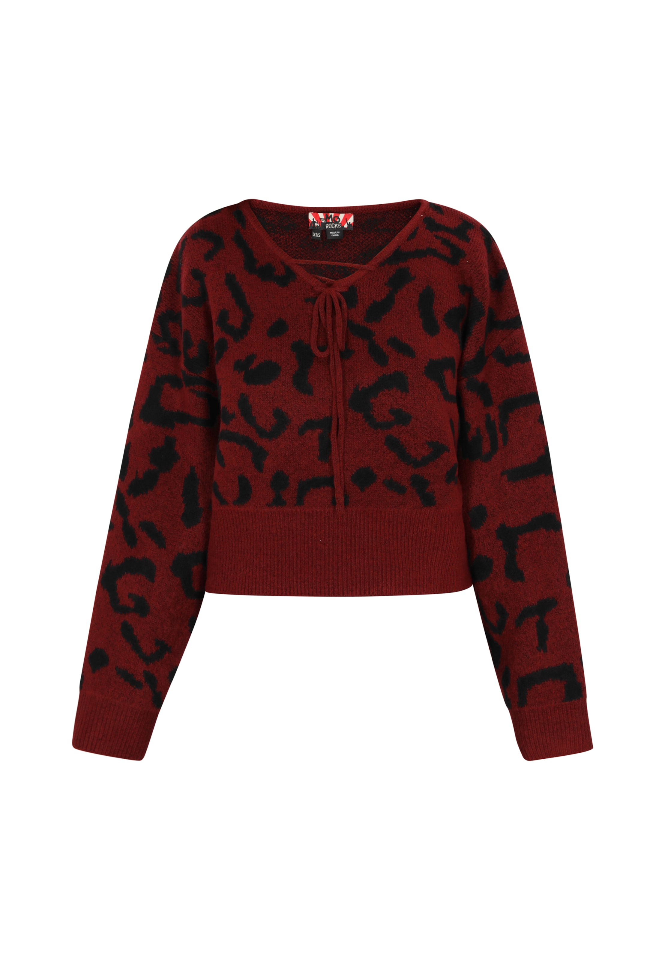 myMo ROCKS Sveter - Červená: predná strana