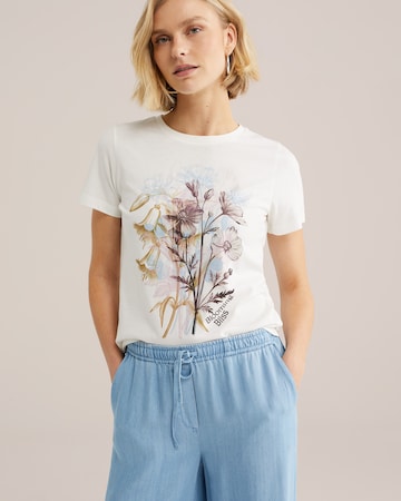 WE Fashion Футболка в Белый: спереди