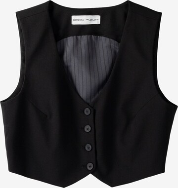 Bershka Suit Vest in Black: front