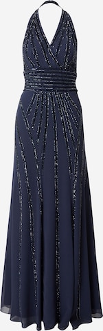 LACE & BEADS Evening Dress 'Monica' in Blue: front