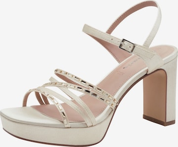 balta Tamaris Basutės su dirželiais: priekis