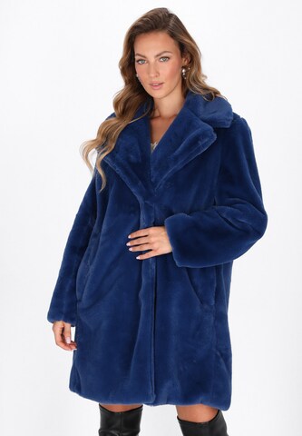 faina Wintermantel 'Fashion Look' in Blauw: voorkant