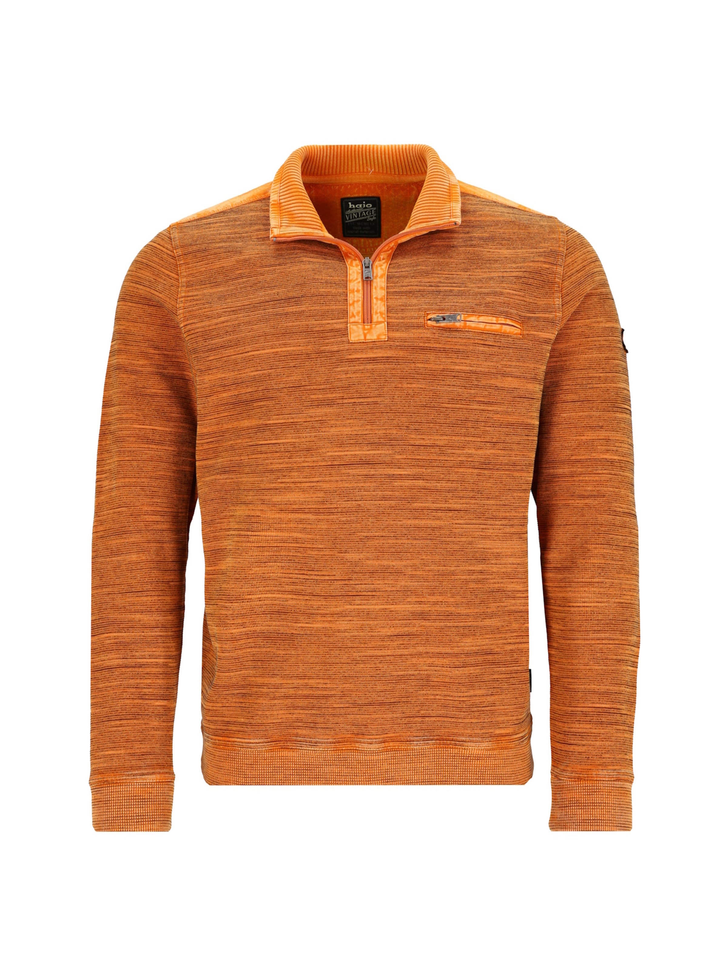 Sweat-shirt HAJO en orange : devant