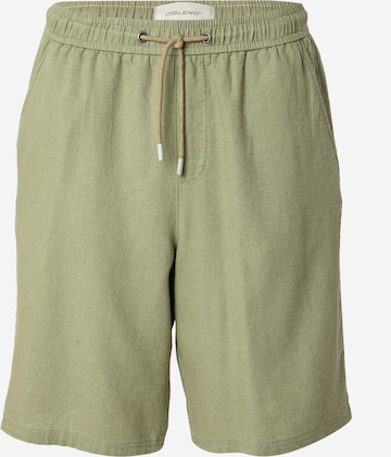 BLEND Püksid 'BHMALVIN', värv roheline: eest vaates