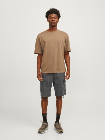 JACK & JONES - Regular Calças cargo 'Cole Barkley' em cinzento