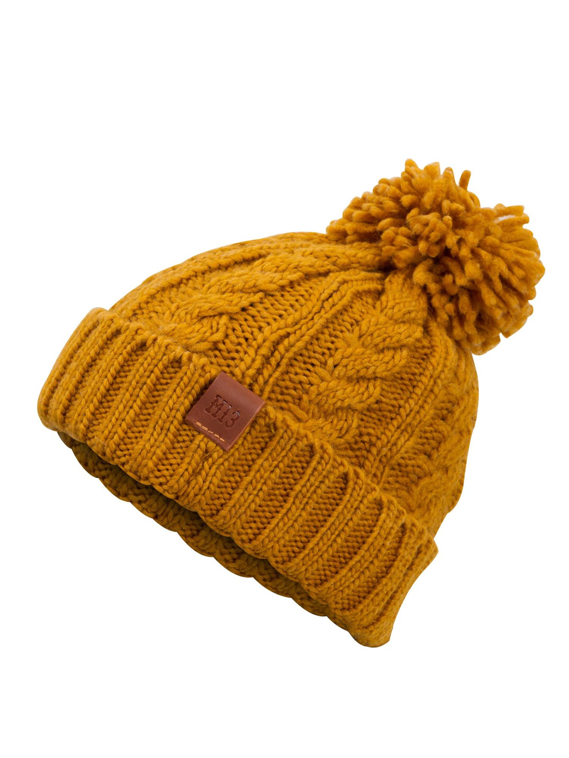Manufaktur13 Beanie 'Rough Knit' in Yellow