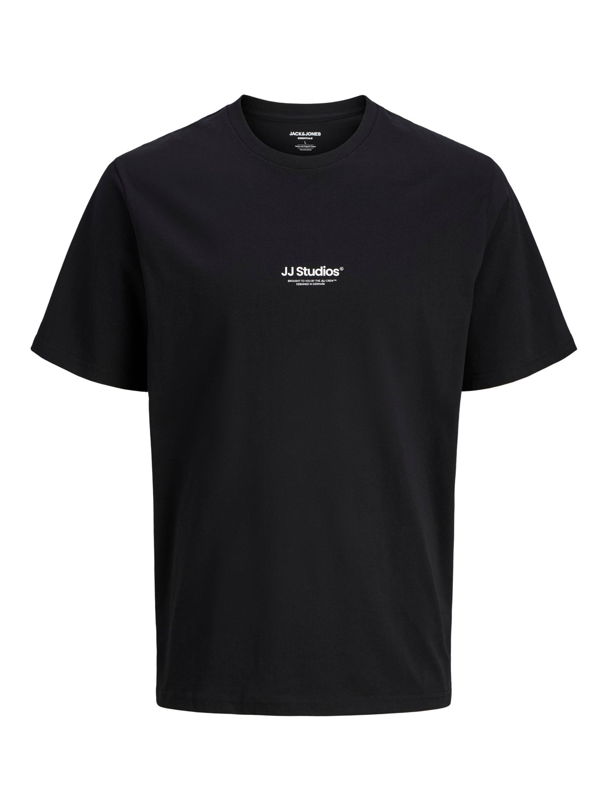 Jack & Jones Plus - Camiseta 'JJESOHO' en negro: frente