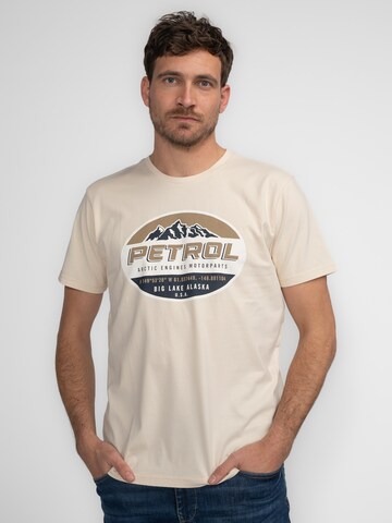 Petrol Industries - Camiseta 'Kennicott' en beige: frente