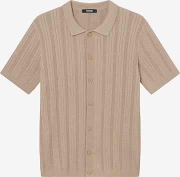 Vestes en maille BOMBOOGIE en marron : devant