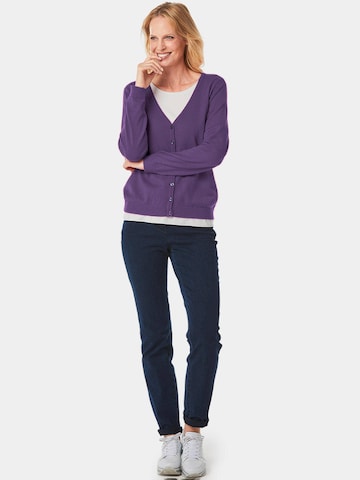 Goldner Knit Cardigan in Purple
