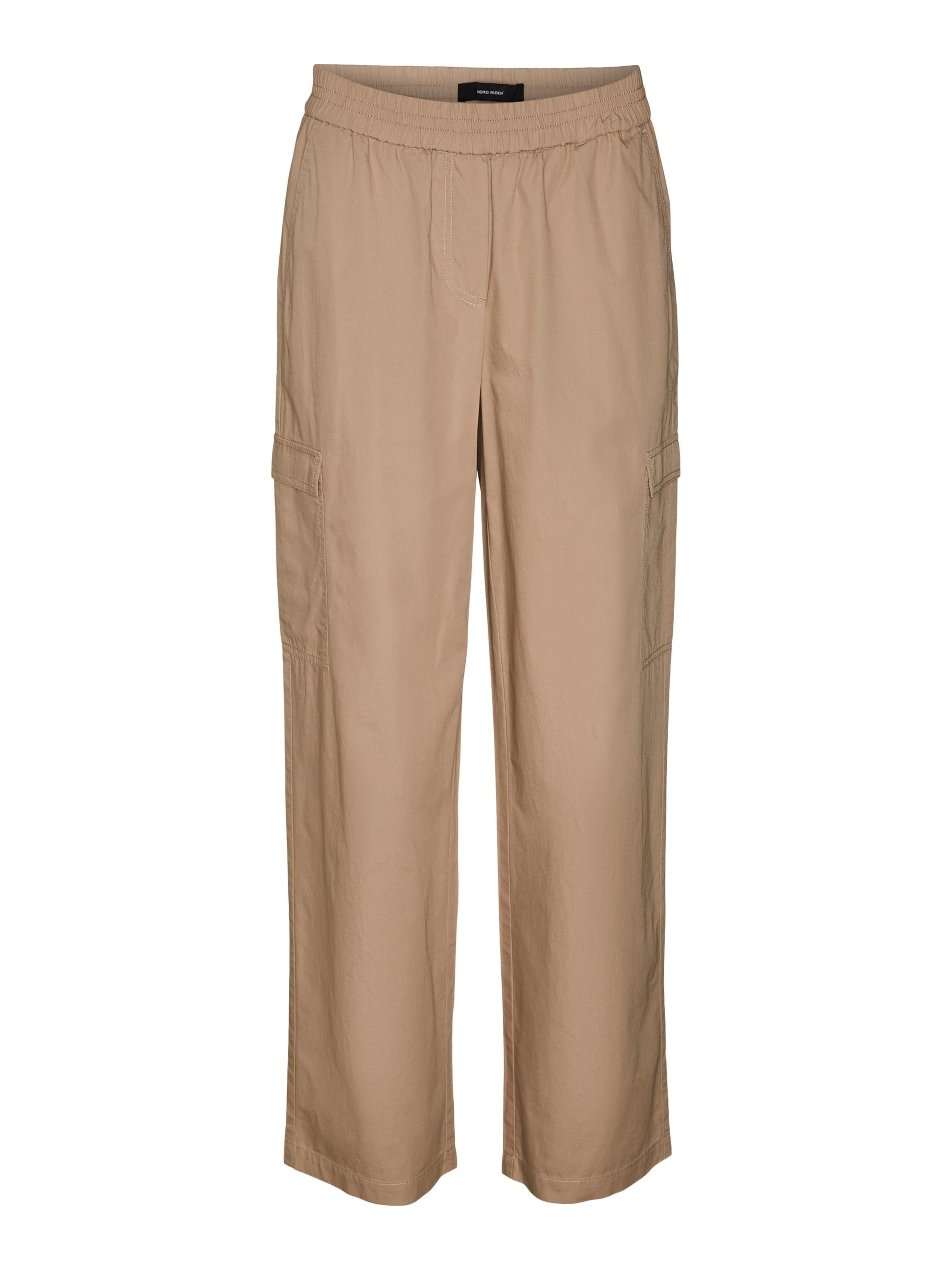 VERO MODA Regular Cargo Pants 'FIATRIS' in Beige: front