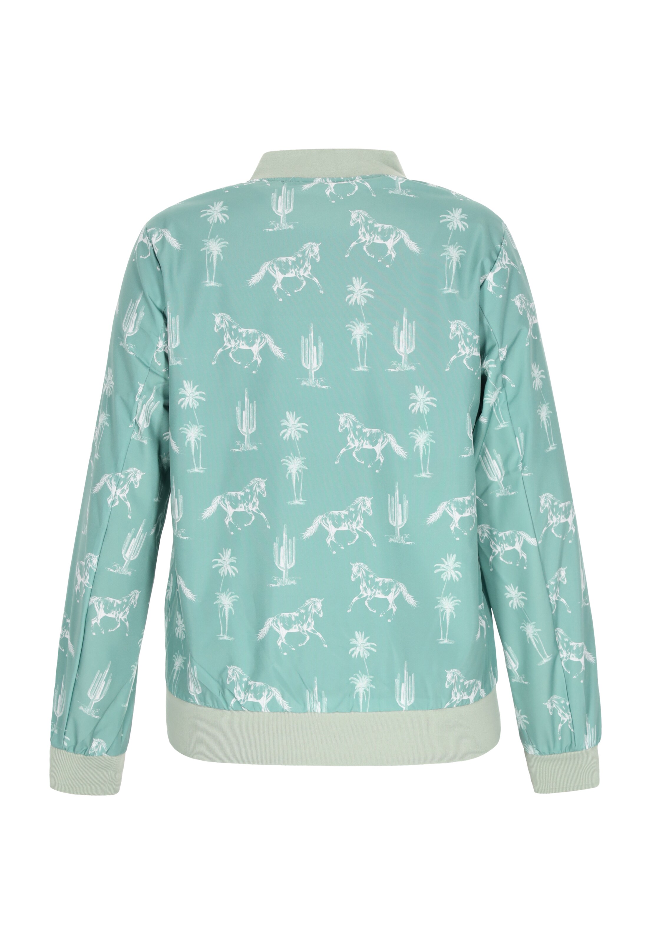 swirly Prehodna jakna | zelena barva