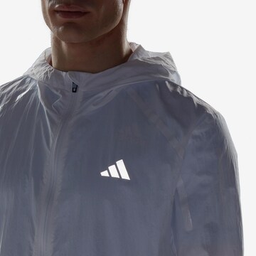 ADIDAS PERFORMANCE Sports jacket 'Marathon Warm-Up' in White
