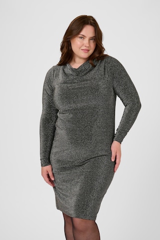 KAFFE CURVE Dress 'KCriana' in Silver: front