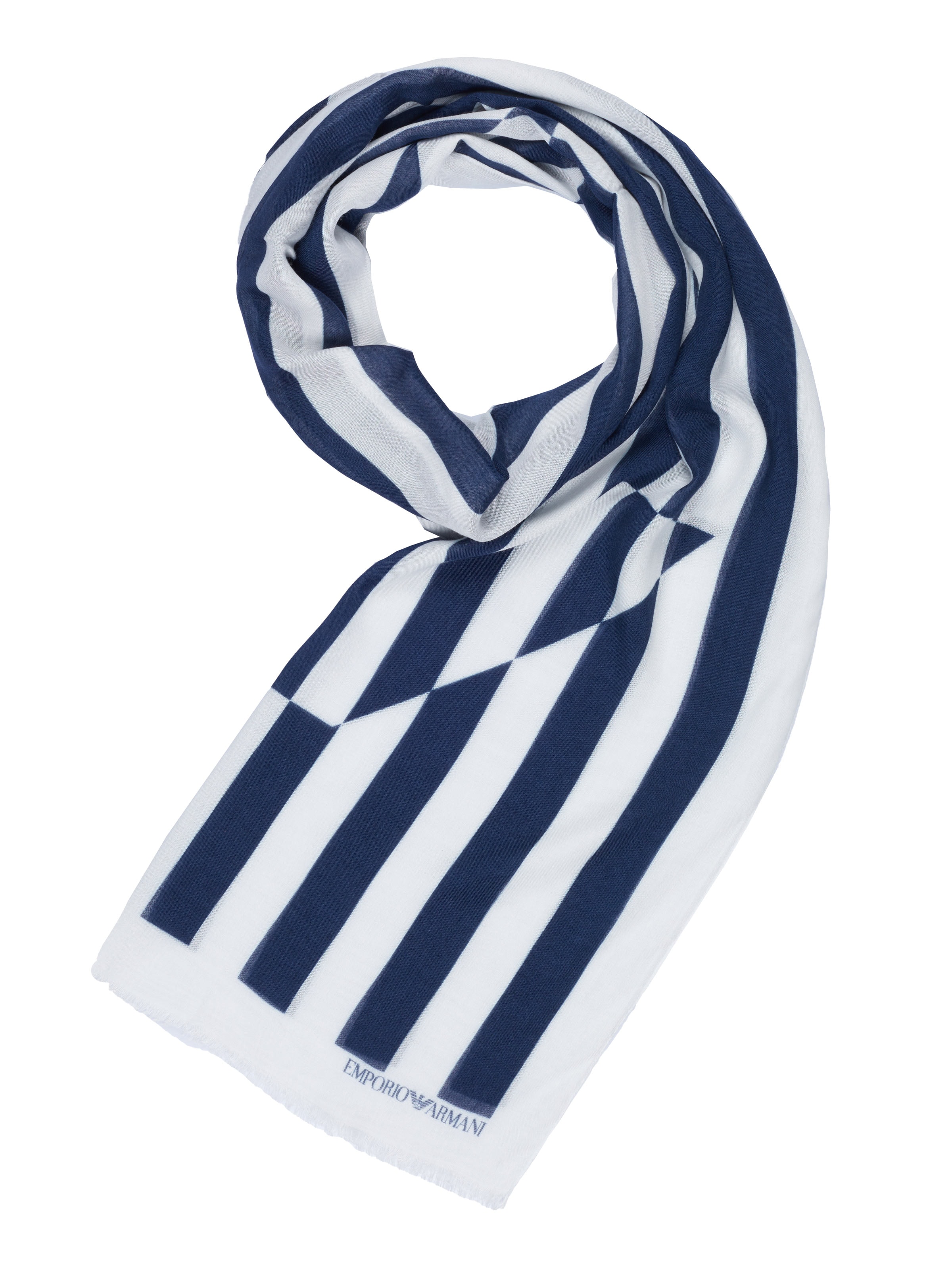ARMANI Scarf 'Emporio Armani Schal' in White: front
