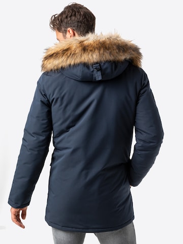 mėlyna Superdry Žieminė parka 'Everest'