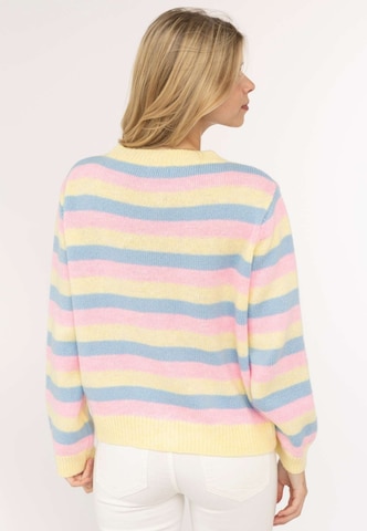 Cardigan Zwillingsherz en jaune
