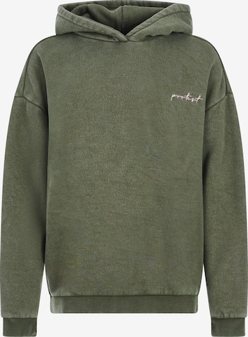 Pull-over 'PRTDAFNY' PROTEST en vert : devant